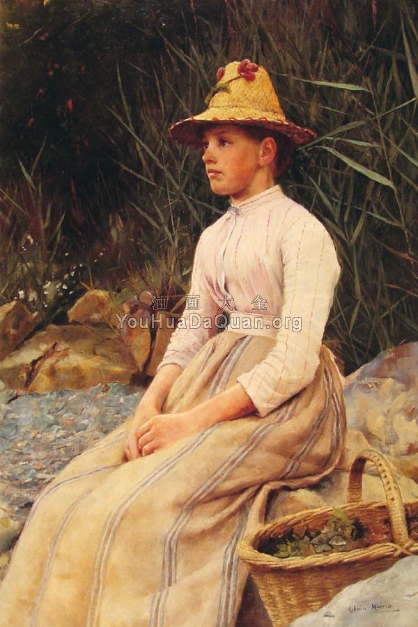 The Mussel Gatherer - 埃德温·哈里斯